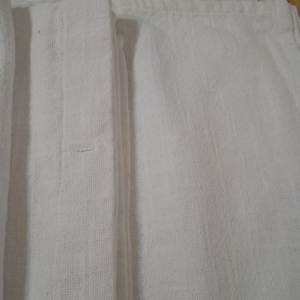 Threshold White Textured Waffle Weave 100% Cotton Shower Curtain 72x72